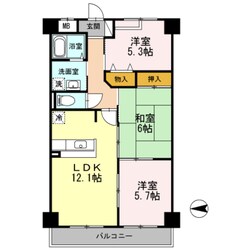 新石切駅 徒歩6分 3階の物件間取画像